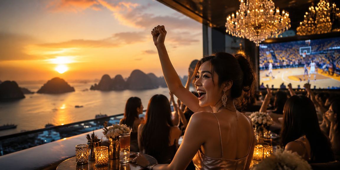Người chơi Việt Nam trải nghiệm ứng dụng cá cược 788win tại Hạ Long